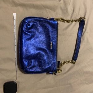 Cobalt Blue Fossil Purse